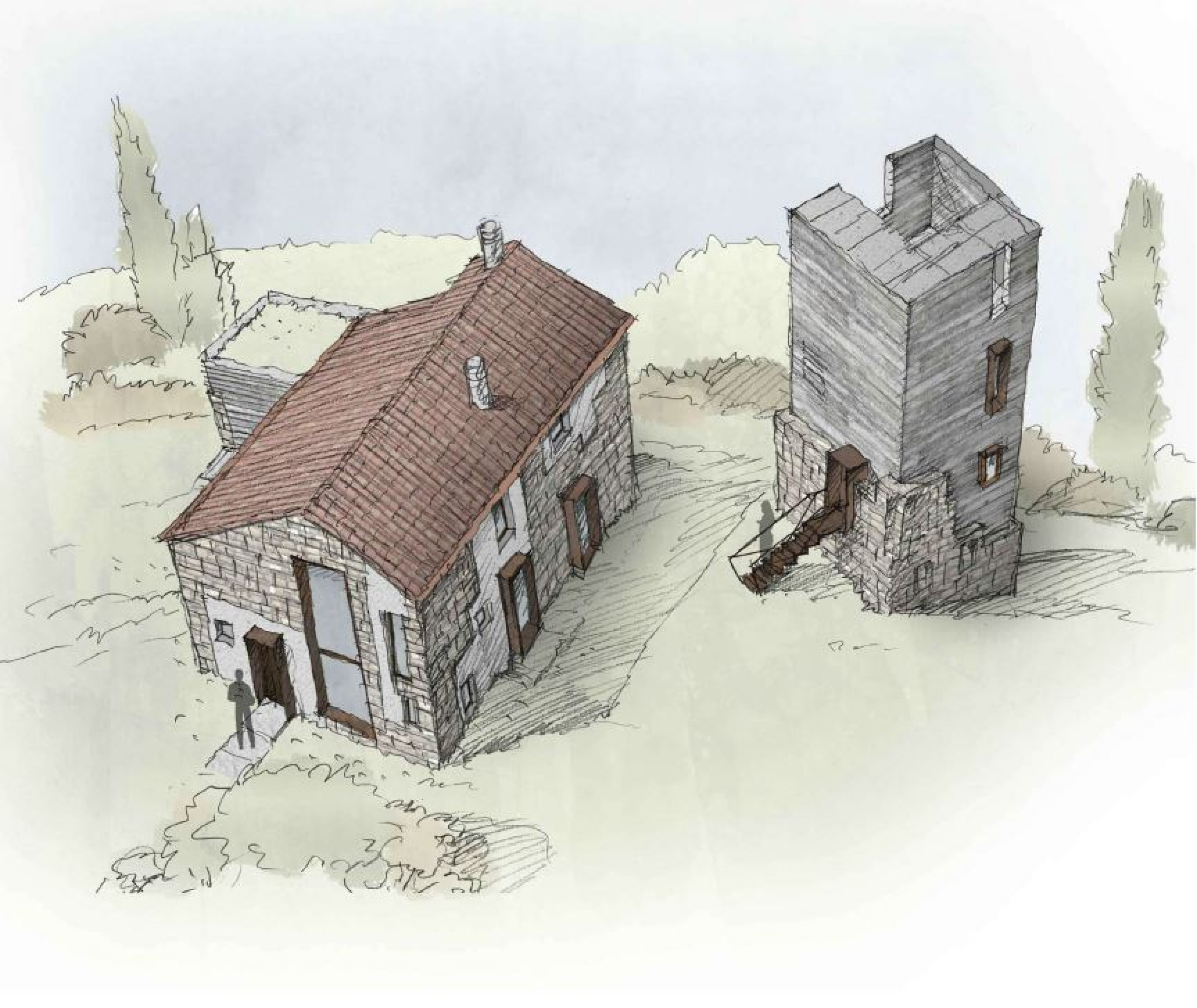 FARMHOUSE AND TOWER MAMMONA